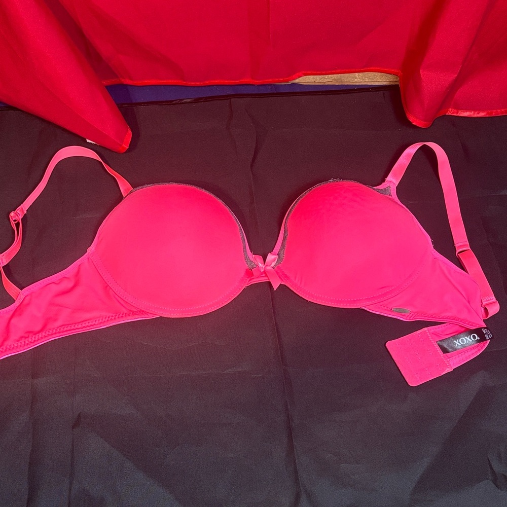 XOXO Vibrant Pink Underwire Bra